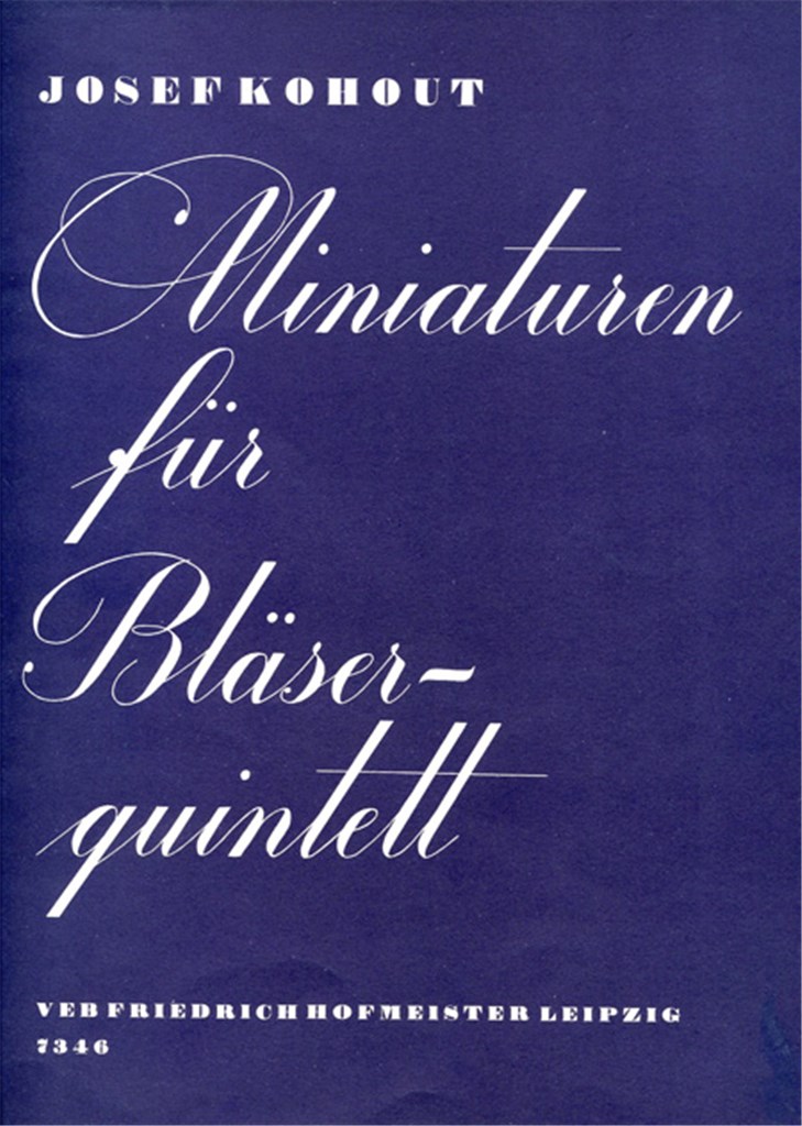 Miniaturen für BläserQuintett /Stimmensatz